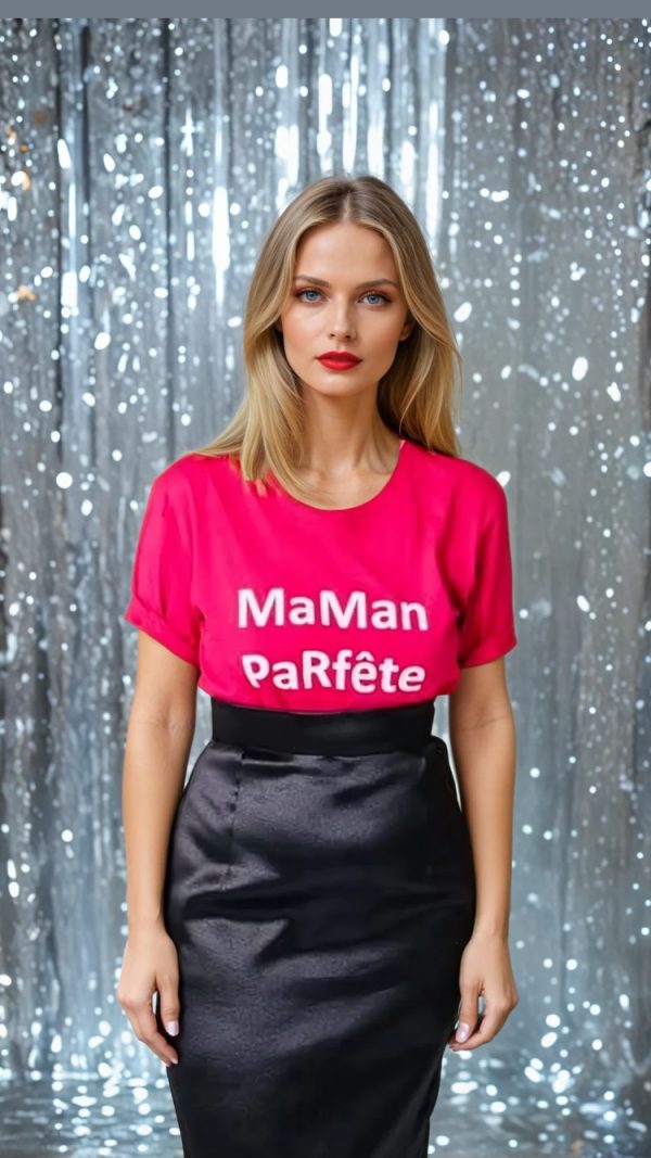 T-shirt avec imprimé maman parfête – Image 5
