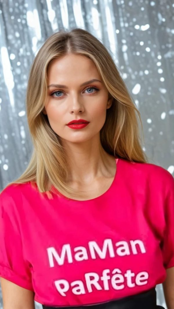 T-shirt avec imprimé maman parfête – Image 4