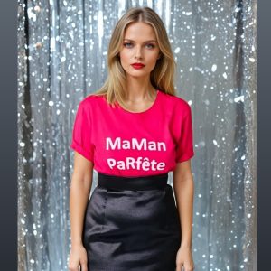 T-shirt avec imprimé maman parfête