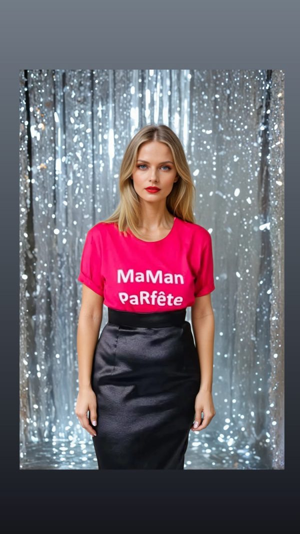 T-shirt avec imprimé maman parfête