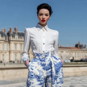 Patalon en toile de jouy
