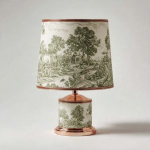 Abat-jour toile de jouy